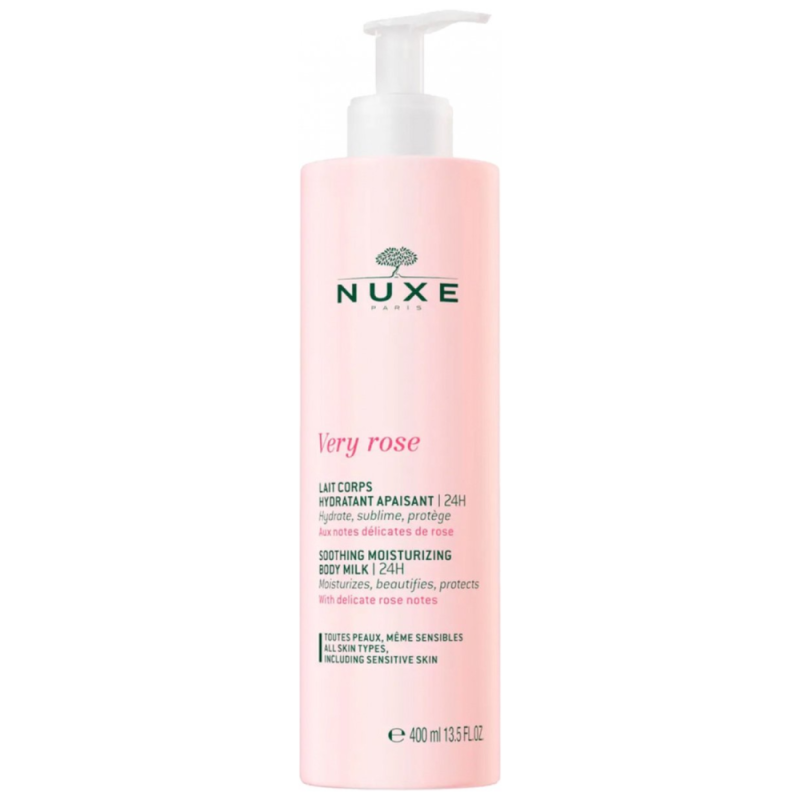 Nuxe Very rose lait corps hydratant apaisant 400 ml