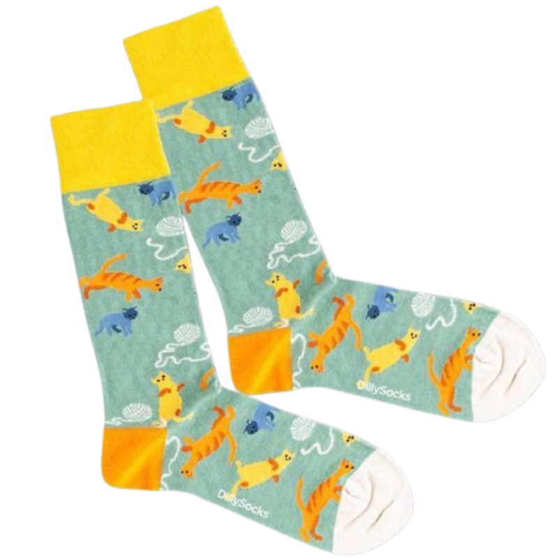 Dilly Socks Lazy kitty sock 36-40