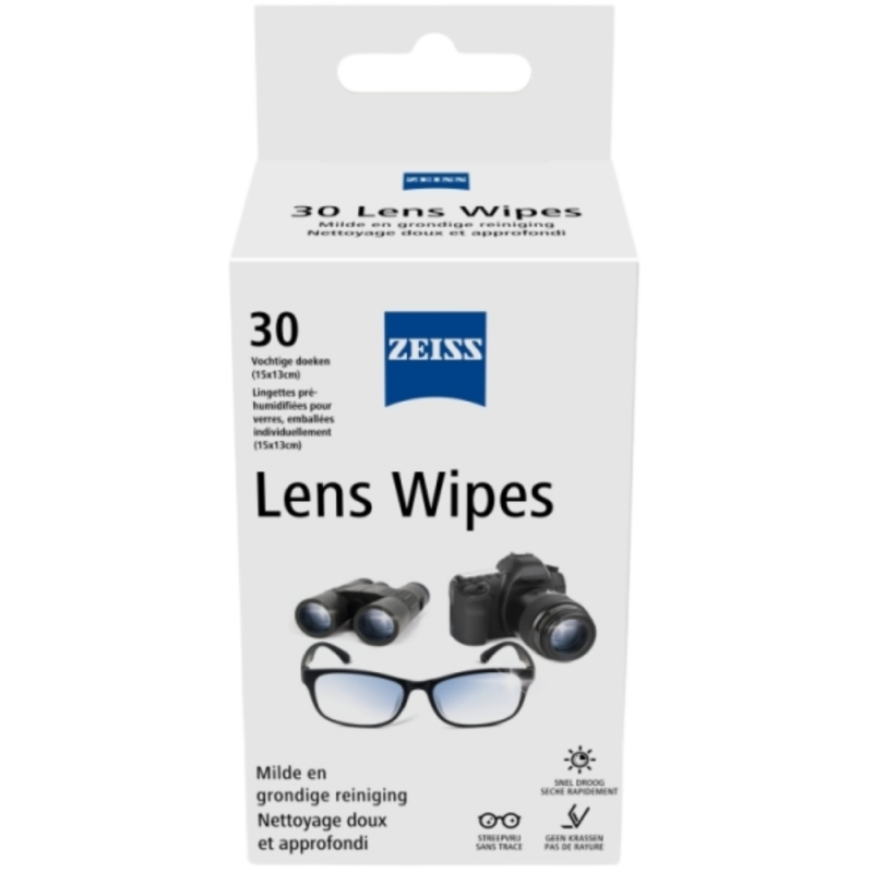 ZEISS Lens wipes 30 stuks
