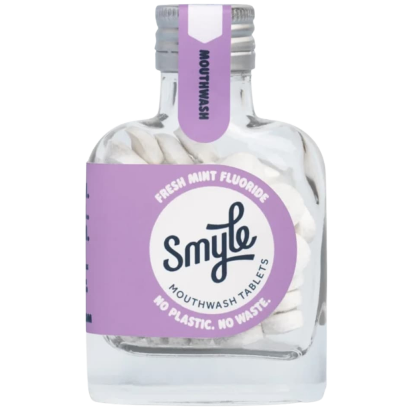 smyle Mondwater fresh mint fluoride tabletten 50 stuks