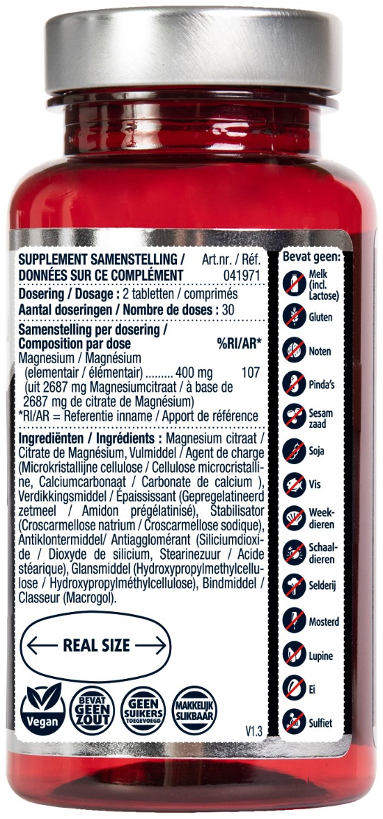 Lucovitaal Magnesium 400mg Citraat 60 tabletten