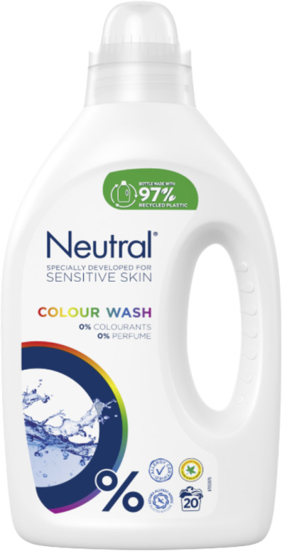 Vloeibaar Wasmiddel Kleur Parfumvrij 1000ml