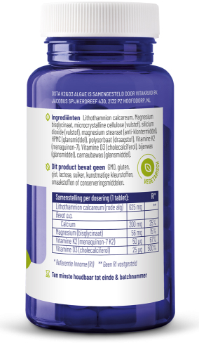 Vitakruid Osta k2 & d3 algae 90 tabletten