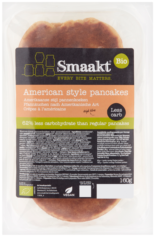 Smaakt American Pancakes Less Carb 160 G