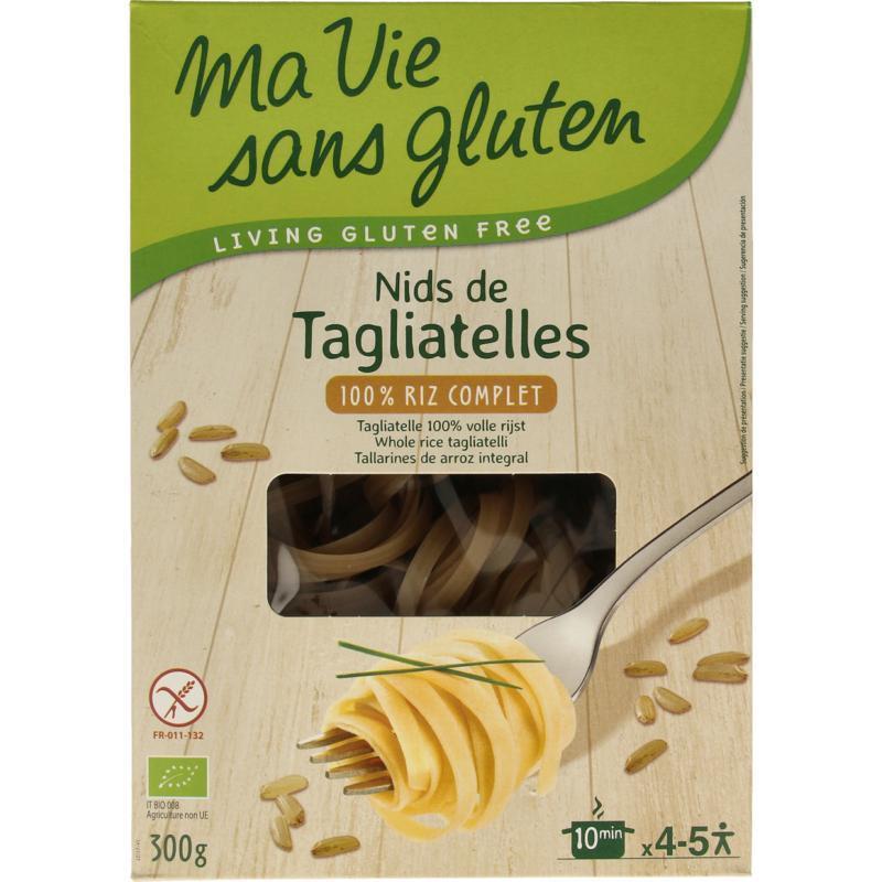 Tagliatelle Volkoren Rijst Glutenvrij Bio 300 Gram