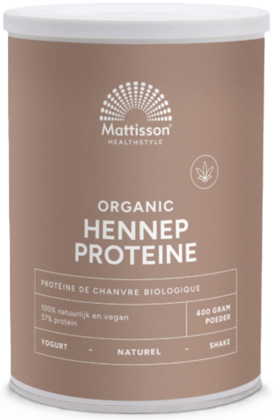 Mattisson Biologische Hennep Proteïne 400 Gram