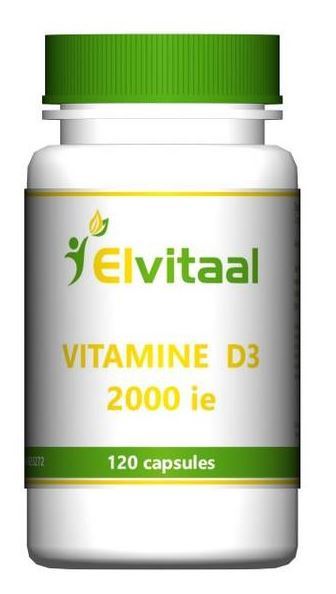 Elvitaal Elvitaal Vitamine D3 2000IE 120 capsules