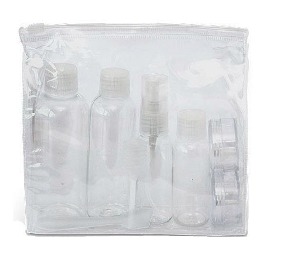 Reisflesjes Cosmetica  1set