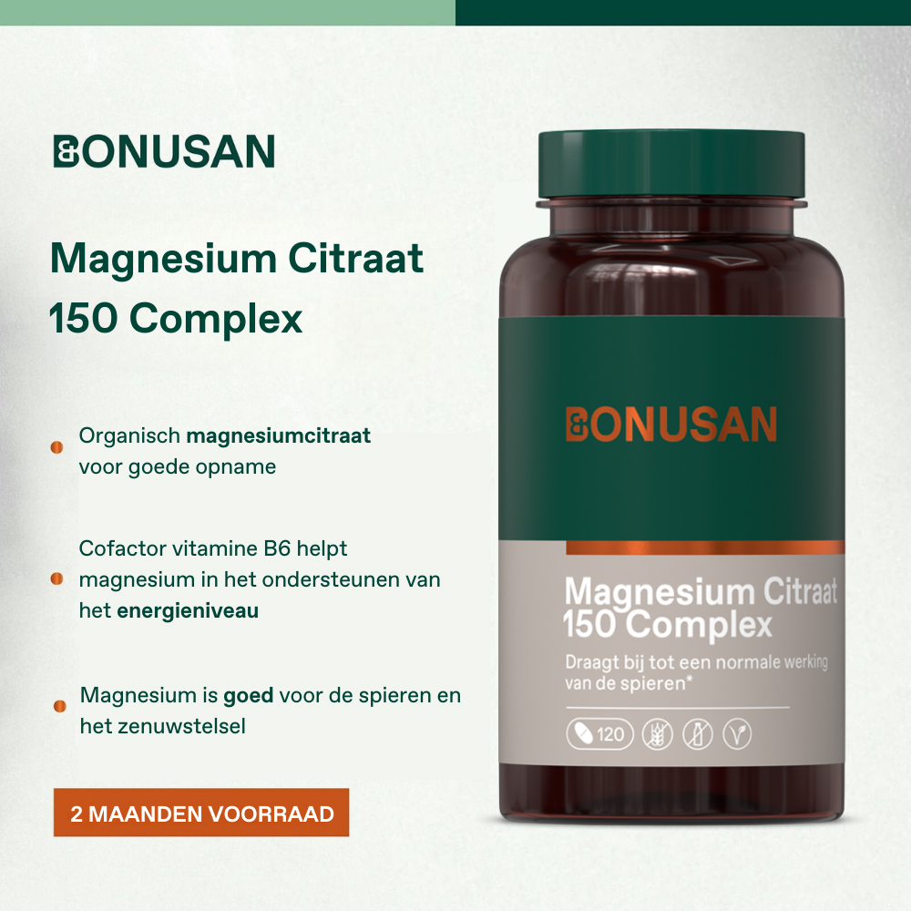 Bonusan Magnesiumcitraat 150 Complex 120 Tabletten