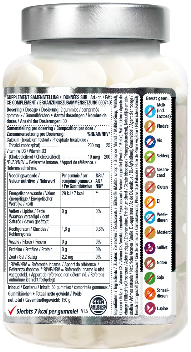 Lucovitaal Calcium D3 Gummies 60 tabletten
