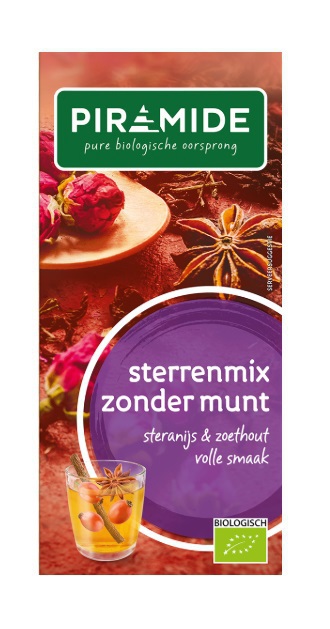 Piramide Sterrenmix Zonder Munt Thee 20stuks