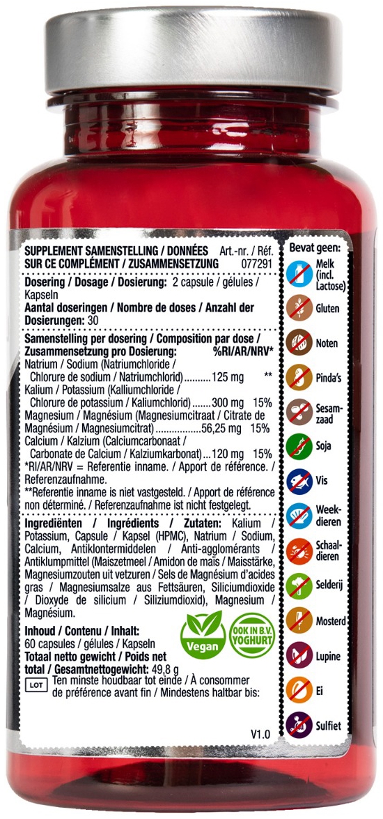 Lucovitaal Elektrolyten 60 capsules