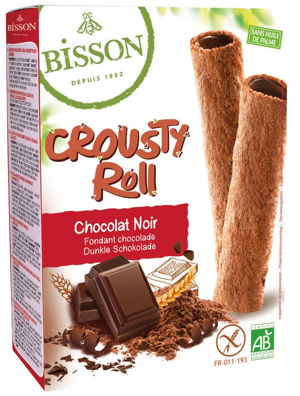 Crousty Roll Pure Chocolade Bio 125gr