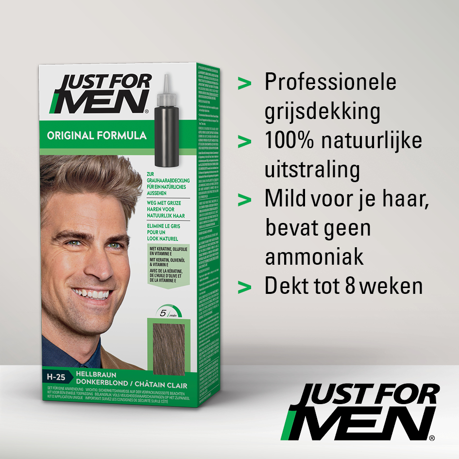 Just For Men Haarkleuring Donkerblond H25 1 Set