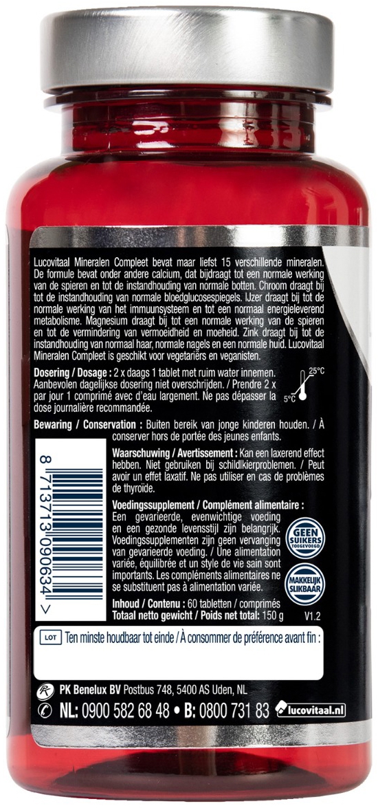 Lucovitaal Mineralen Compleet 60 tabletten