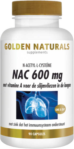 Golden Naturals NAC 600mg 90 veganistische capsules