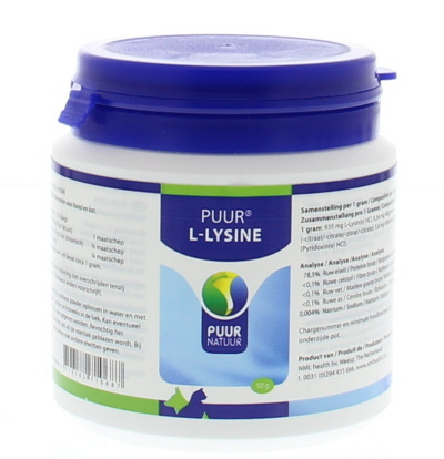 L Lysine Compleet Hond/Kat 50g
