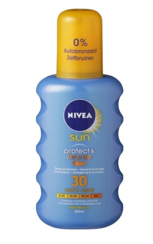 Nivea Zonnebrand Spray Sun Protect & Bronze SPF30 200 ML
