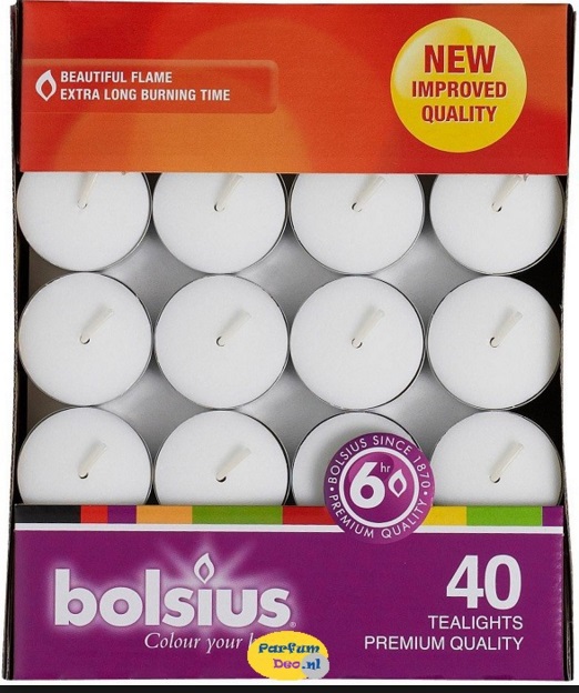 Theelicht 6 uur 40 stuks