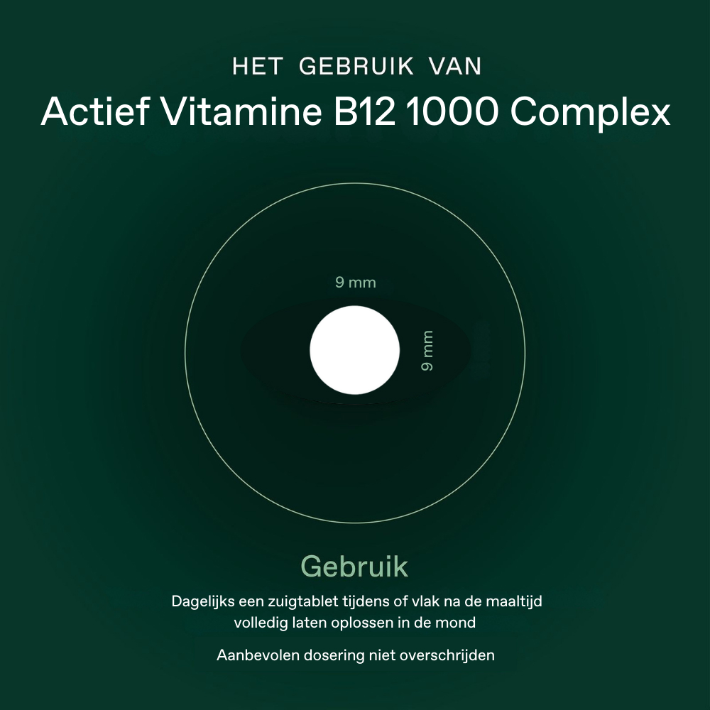 Bonusan Actief Vitamine B12 1000 Complex 120 Zuigtabletten