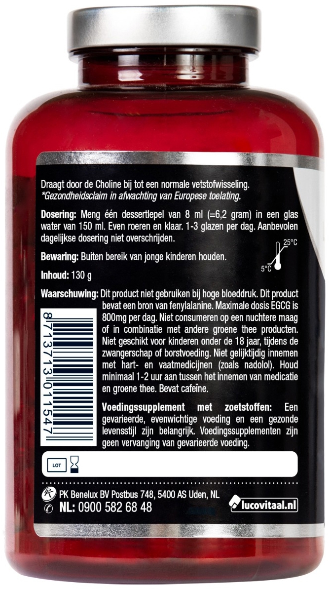 Lucovitaal Groene Thee Ideaal Gewicht extract 130 gram