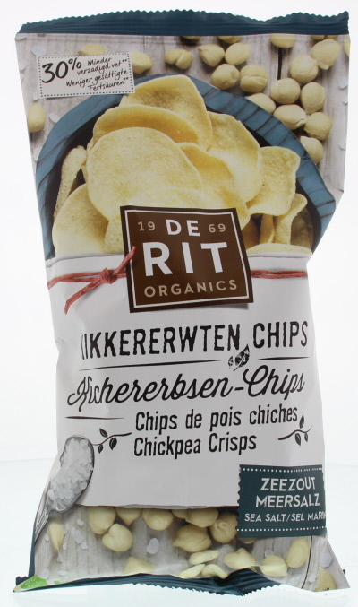 Kikkererwtenchips Zeezout  75g