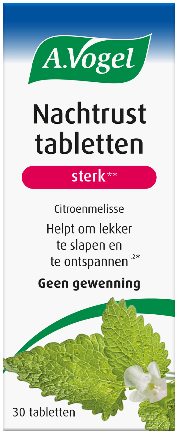 A.Vogel Dormeasan Citroenmelisse Nachtrust sterk tabletten 30 Stuks