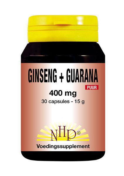 Ginseng guarana 400 mg puur 30 capsules