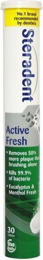 Steradent REINIGINGSTABLETTEN - ACTIVE FRESH PLUS 30 ST.
