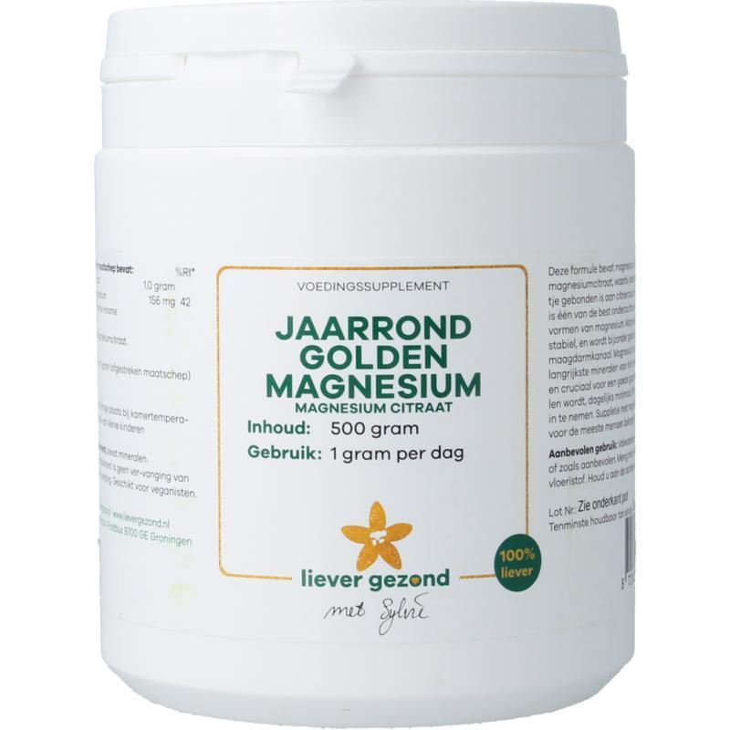 Golden magnesium poeder jaarrond 500g