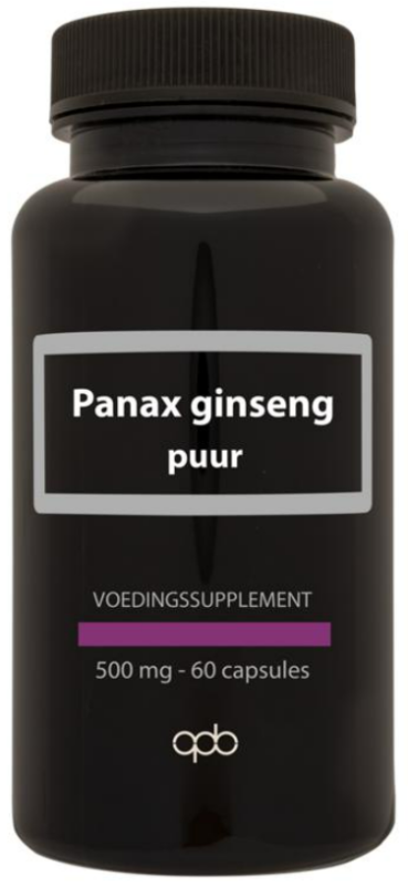 Panax Ginseng Puur 500 milligram 60 capsules