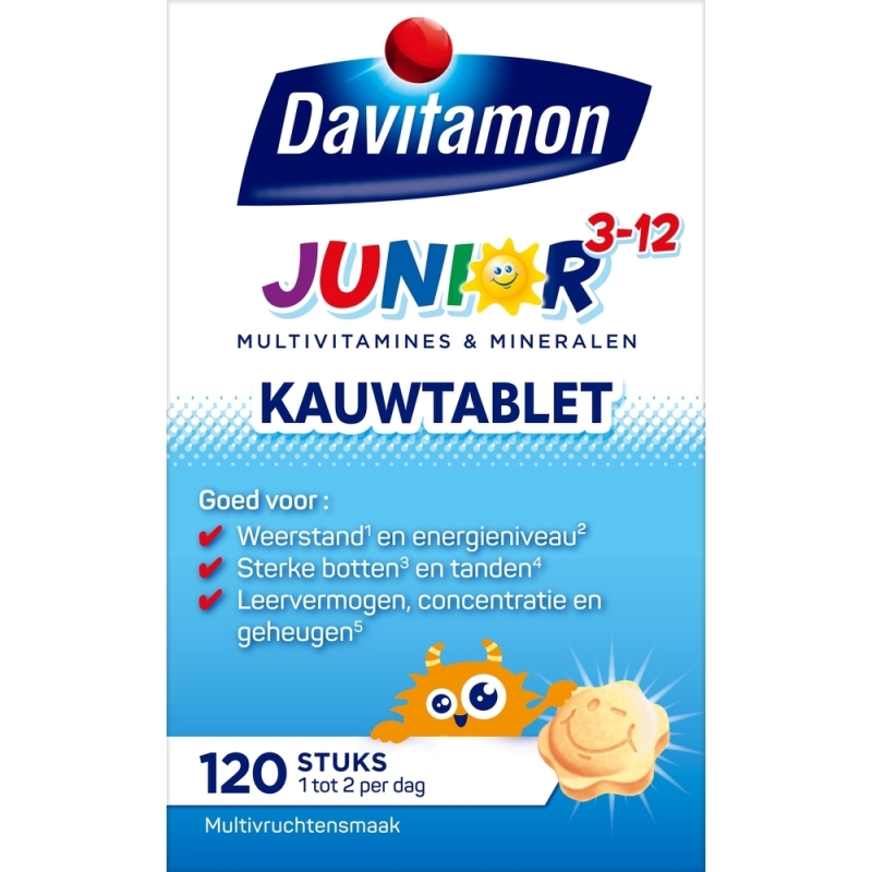 Junior 3-12 Multifruit 120 tabletten