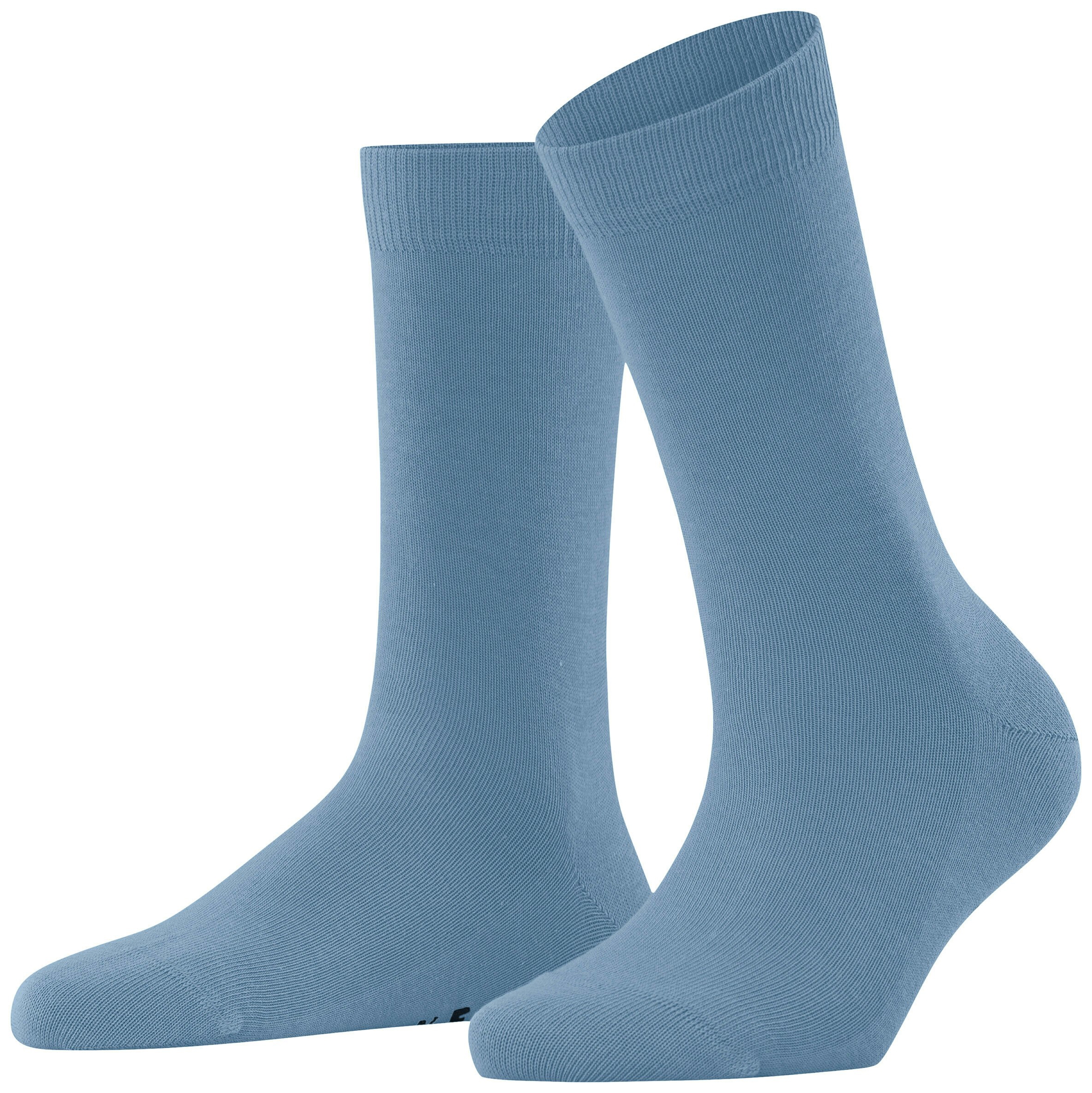 FALKE Dames Family Sokken Blauw