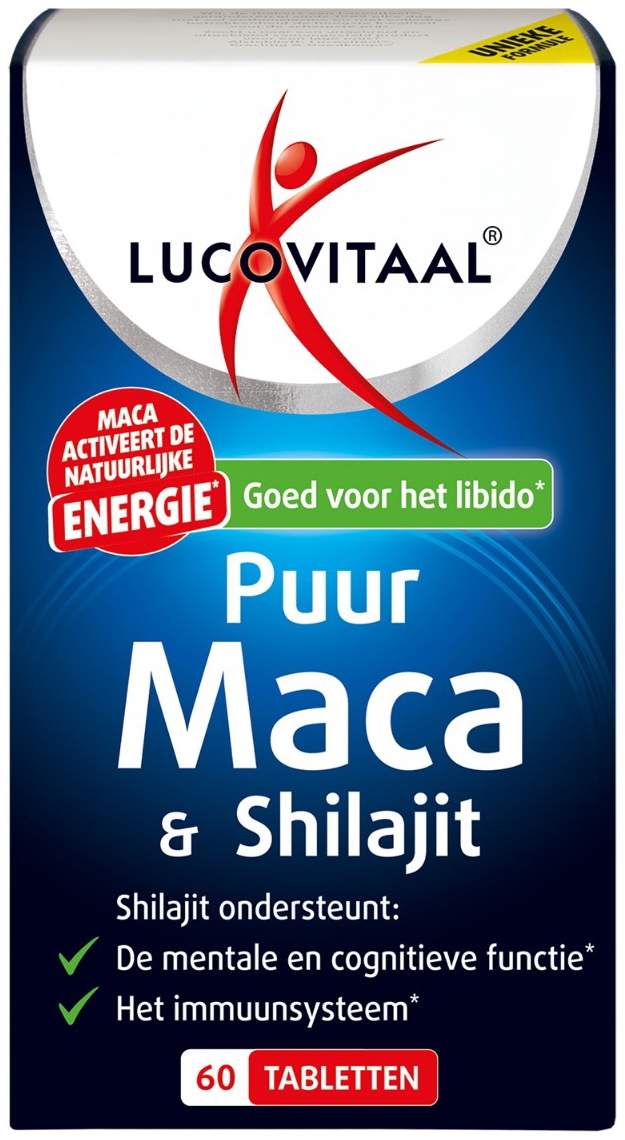 Lucovitaal Puur Maca & Shilajit 60 Tabletten