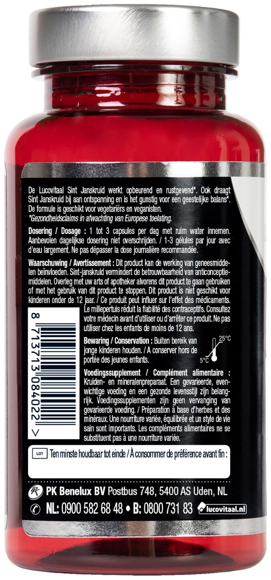 Lucovitaal Sint Janskruid Vegan 60 capsules