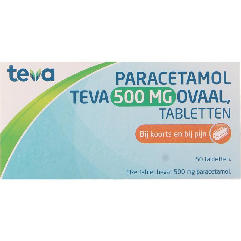 Paracetamol 500mg Ovaal 50 tabletten