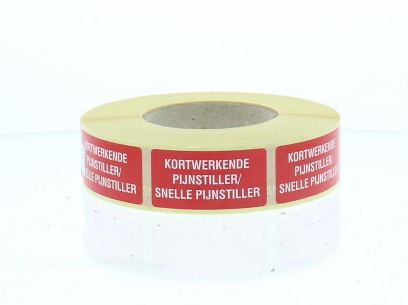 Sticker kortwerkende pijnstiller 1000st