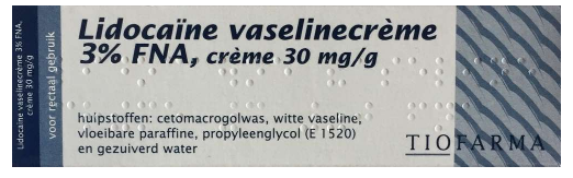 Lidocaïne Vaselinecrème 3% FNA 30g