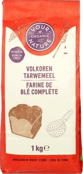 Your Organic Nature Volkoren Tarwemeel Biologisch 1 KG