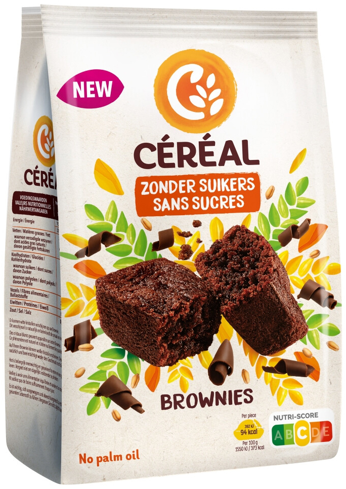 Céréal Brownies Suikervrij 5 x 25 gr