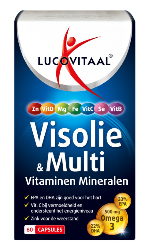 Visolie & Multi Vitaminen Mineralen 60 Capsules
