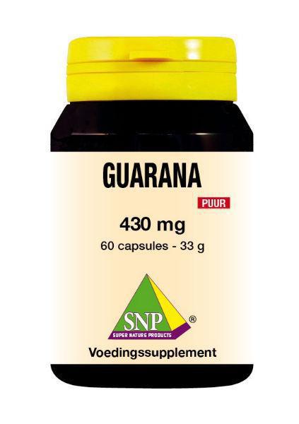 Guarana 430 mg puur 60 capsules