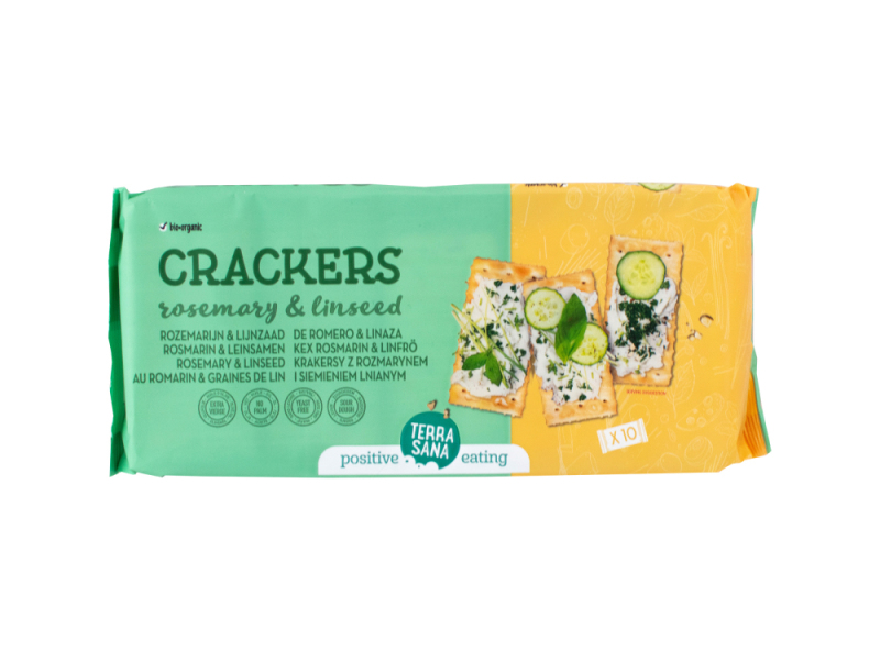 Crackers rozemarijn & lijnzaad 250g