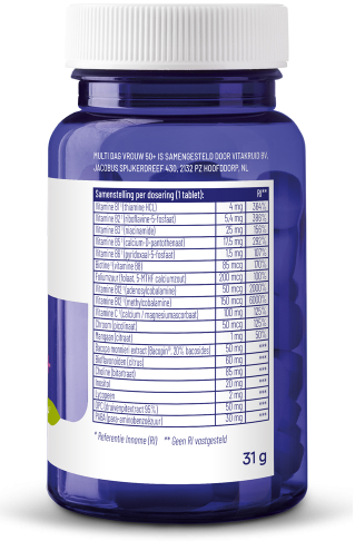 Vitakruid Multi Dag & Nacht Vrouw 50+ 2 x 30 tabletten