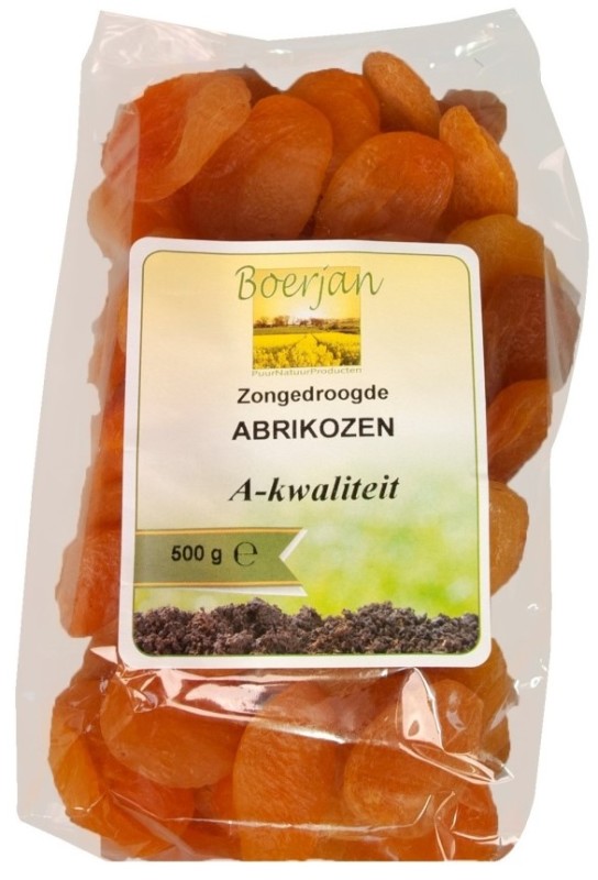 Zongedroogde Abrikozen 500gr