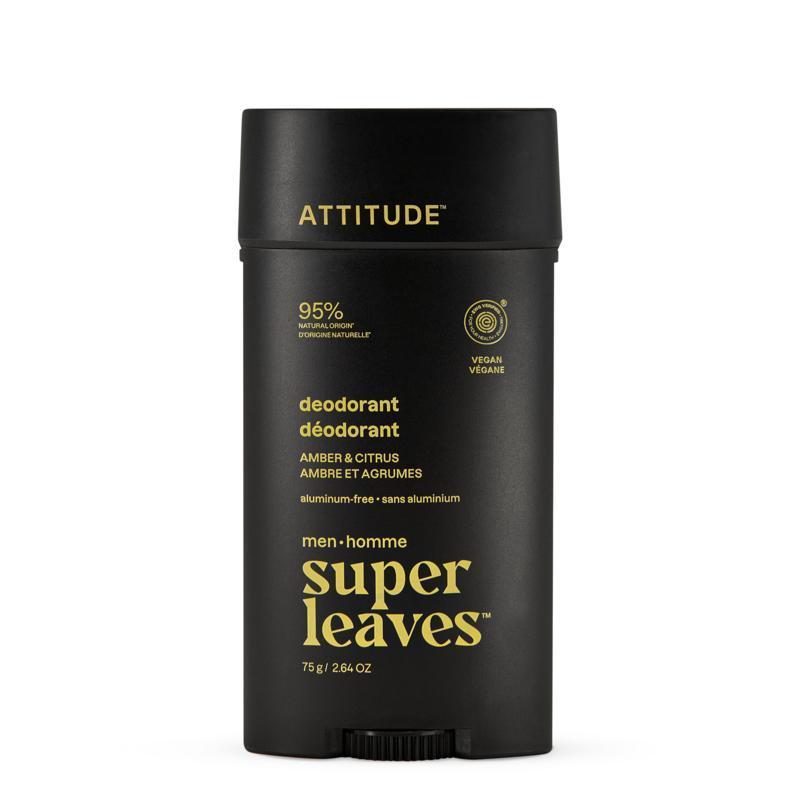 Attitude Men deodorant amber & citrus 75g