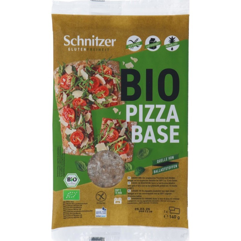 Pizzabodem Glutenvrije Bio 140 Gram