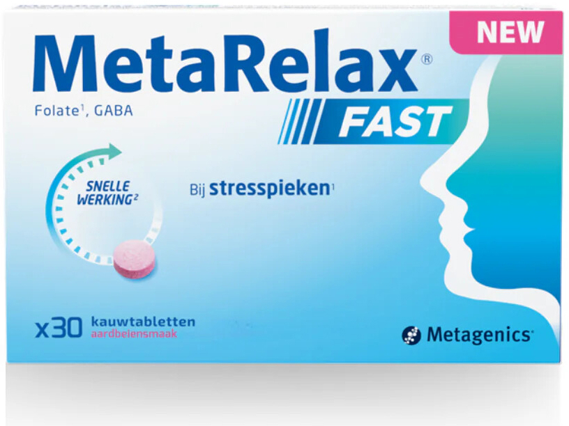 Metagenics Metarelax Fast 30 kauwtabletten