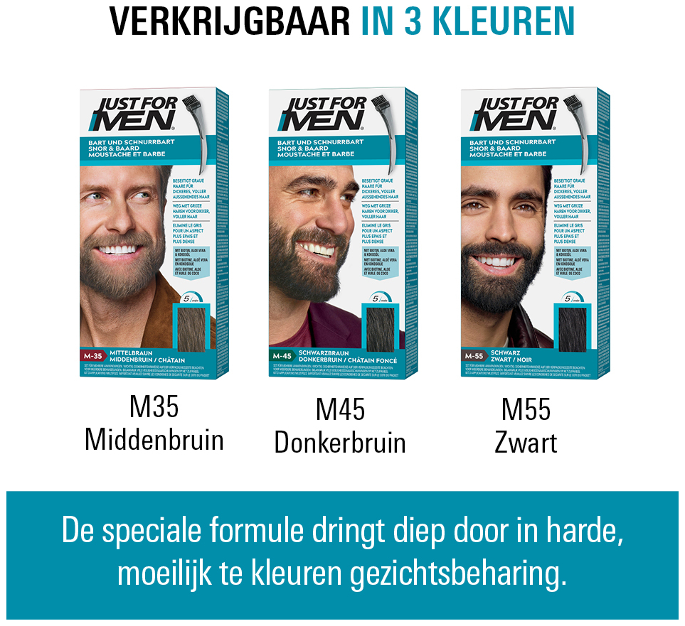 Just For Men Snor & Baard Middenbruin M10 1 set