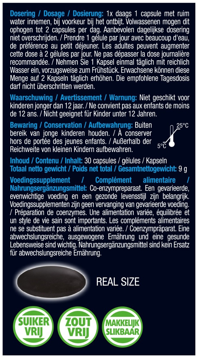 Lucovitaal Puur Ubiquinol 50 mg 30 Capsules